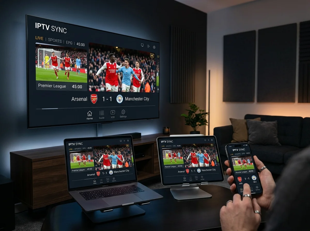Sky Glass IPTV app on multiple devices