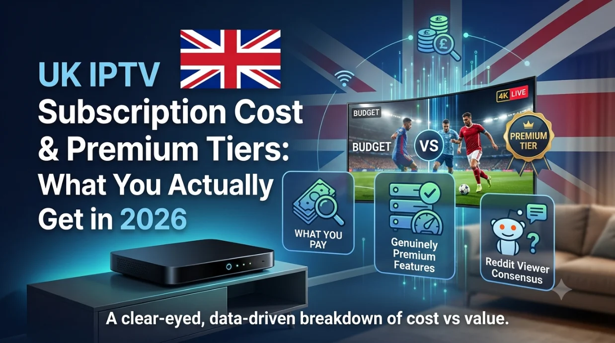Comparison weighing budget IPTV tiers against premium tiers on value and features